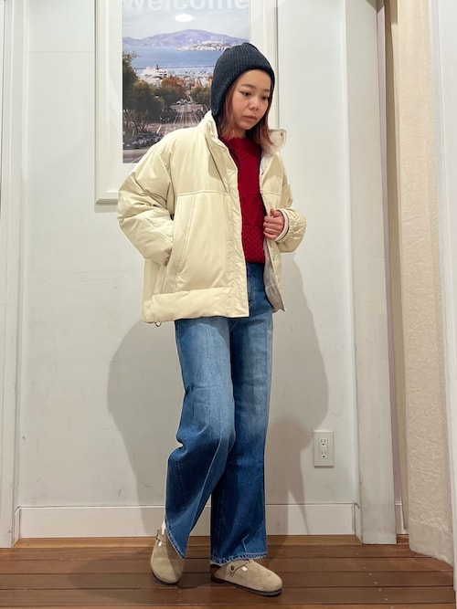 34サイズ/低身長向けも展開』センタープレスストレートデニム（デニム