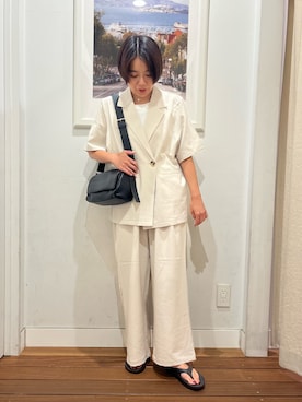 「URBAN RESEARCH Sonny Label（アーバンリサーチサニーレーベル）のアイテム（バッグ）」を使った、natsuhaさん（レディース・161cm）の夏コーディネート