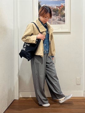 「URBAN RESEARCH Sonny Label（アーバンリサーチサニーレーベル）のアイテム（パンツ）」を使った、natsuhaさん（レディース・161cm）の春コーディネート