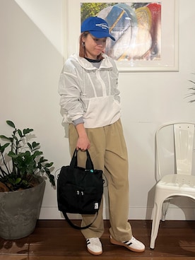 「URBAN RESEARCH Sonny Label（アーバンリサーチサニーレーベル）のアイテム（帽子）」を使った、natsuhaさん（レディース・158cm）の冬コーディネート