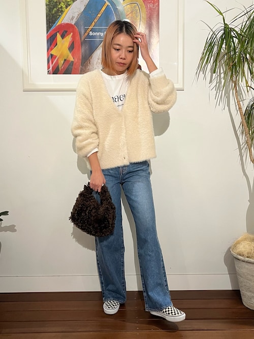 タグ付きURBAN RESEARCH フェザーヤーンカーディガン ITEMS URBANRESEARCH（アイテムズ アーバンリサーチ） カーディガン