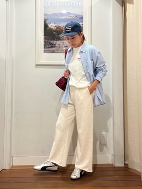 「URBAN RESEARCH Sonny Label（アーバンリサーチサニーレーベル）のアイテム（キャップ）」を使った、natsuhaさん（レディース・158cm）の秋コーディネート