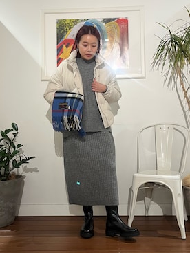 「TWEED MILL（ツイードミル）のアイテム」を使った、natsuhaさん（レディース・158cm）の秋コーディネート