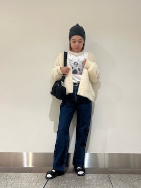 「Carhartt(カーハート)のアイテム(デニムパンツ)」を使った、natsuhaさん(レディース・158cm)の秋コーディネート