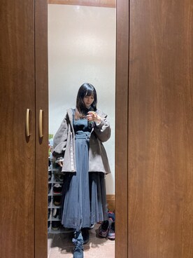 「rps（アールピーエス）のアイテム（ジャケット/アウター）」を使った、JD脂肪の鎌足さん（レディース・156cm）の冬コーディネート