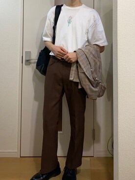 「BEAMS（ビームス）のアイテム（ブーツ）」を使った、sshuhoさん（メンズ・173cm）の秋コーディネート