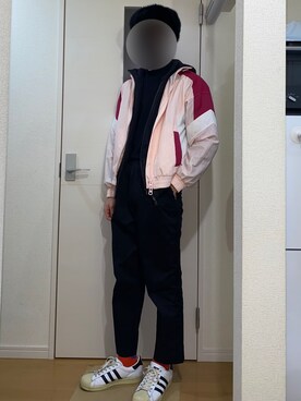 ブルゾン ピンク系 を使ったメンズ人気ファッションコーディネート Wear