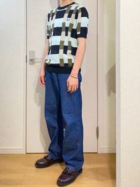 「FRED PERRY（フレッドペリー）のアイテム（シャツ/ブラウス）」を使った、sshuhoさん（メンズ・173cm）の秋コーディネート