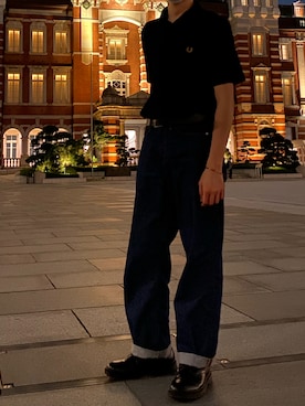 「BEAMS（ビームス）のアイテム（ブーツ）」を使った、sshuhoさん（メンズ・173cm）の秋コーディネート