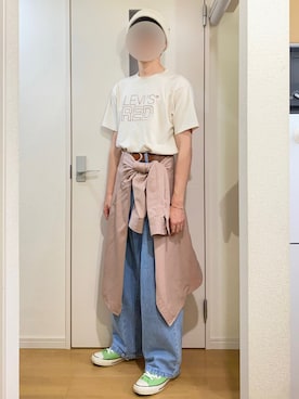 「アイテム（ニットキャップ/ビーニー、ホワイト系）」を使った、sshuhoさん（メンズ・173cm）の秋コーディネート