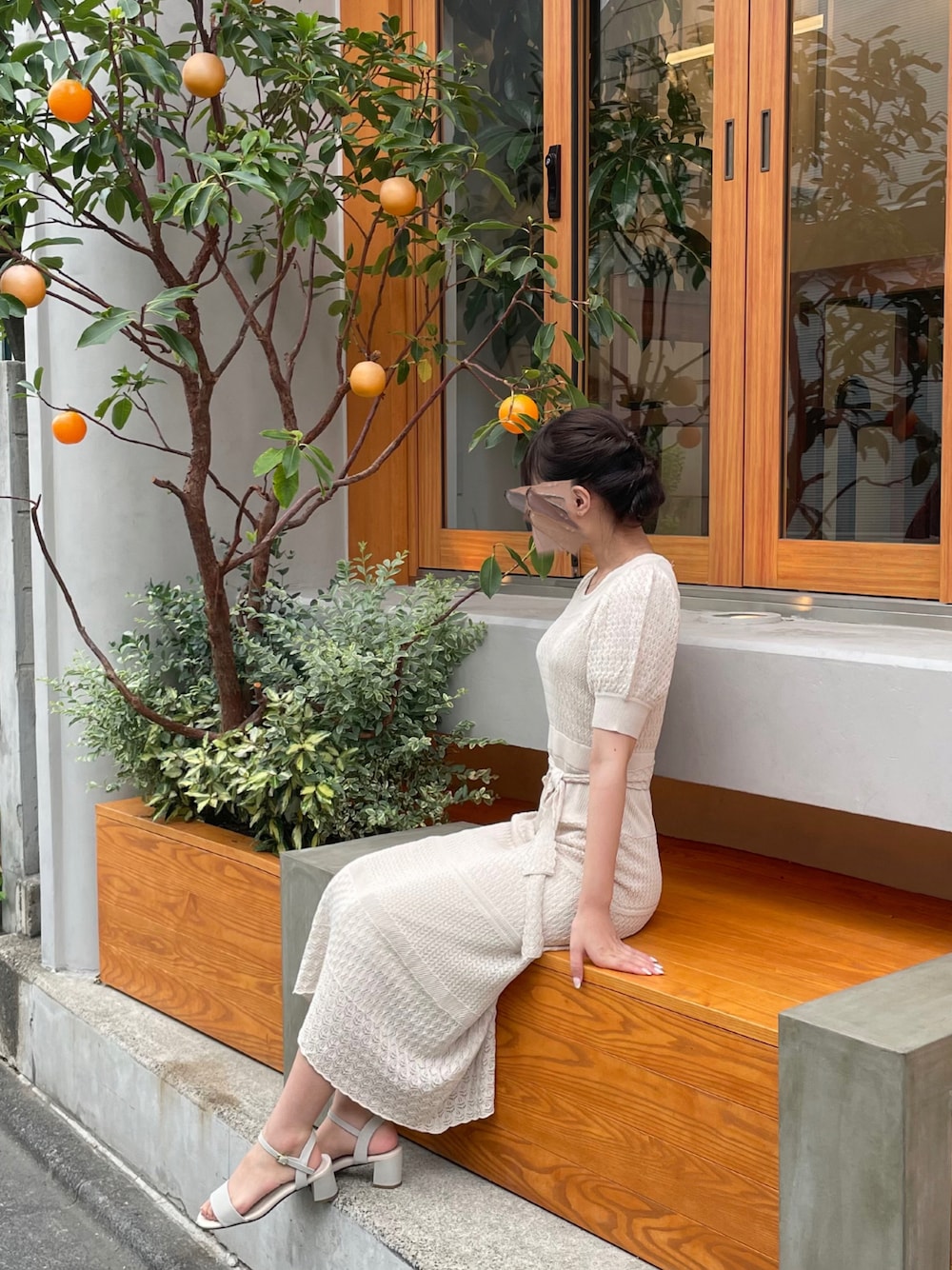【美品】jiltu ワンピース Sサイズ セール】◇Iラインスムースニットワンピース（ワンピース
