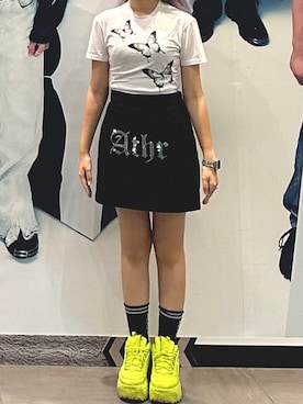 「NERDY（ノルディ）のアイテム」を使った、りんたんさん（レディース・152cm）の秋コーディネート
