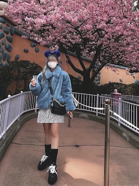 「me（ミイ）のアイテム」を使った、りんたんさん（レディース・152cm）の春コーディネート