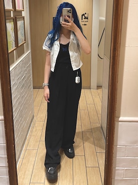 「me（ミイ）のアイテム」を使った、りんたんさん（レディース・152cm）の夏コーディネート