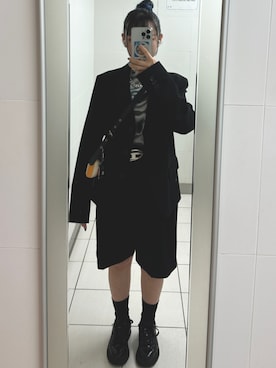 「お洒落さんとつながりたい」｜「アイテム（ソックス/靴下）」を使った、りんたんさん（レディース・152cm）の秋コーディネート