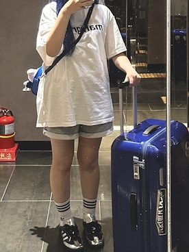「アイテム（スウェットパンツ）」を使った、りんたんさん（レディース・152cm）の秋コーディネート