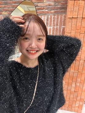 「tiny tiny（ティニーティニー）のアイテム（バッグ）」を使った、tomoneさん（レディース・158cm）の冬コーディネート