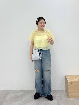 「アイテム（ヘアピン）」を使った、tomoneさん（レディース・158cm）の夏コーディネート