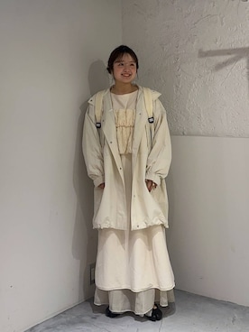 「アイテム（ブルゾン）」を使った、tomoneさん（レディース・158cm・20代）の春コーディネート