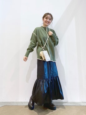 「ニット/セーター」｜tomoneさん（レディース・158cm）の冬コーディネート