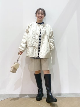 tomoneさん（レディース・158cm）の冬コーディネート