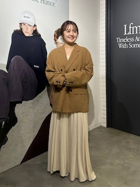 「アイテム（テーラードジャケット）」を使った、tomoneさん（レディース・158cm・20代）の夏コーディネート