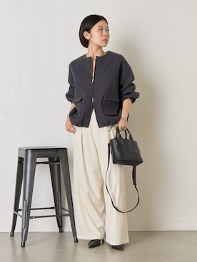 「アイテム（ブルゾン）」を使った、ぴらこさん（レディース・153cm）の秋コーディネート