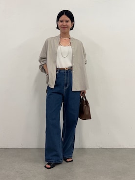 「アイテム（キャミソール）」を使った、ぴらこさん（レディース・153cm）の夏コーディネート