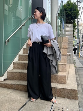 「Jena espace merveilleux（ジェナ　エスパスメルヴェイユ）のアイテム（ジャケット/アウター）」を使った、ぴらこさん（レディース・153cm）の春コーディネート