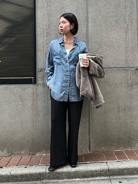ぴらこさん（骨格ナチュラル・レディース・153cm）の秋コーディネート