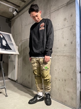 「アパレルスタッフ」｜「アイテム（スウェット）」を使った、tatsuya995さん（メンズ・175cm）の春コーディネート