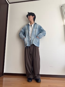 「Clarks（クラークス）のアイテム」を使った、masayaさん（メンズ・177cm）の春コーディネート