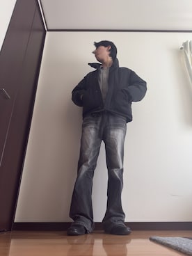 「Chikashitsu +（チカシツプラス）のアイテム」を使った、まさやさん（メンズ・177cm）の冬コーディネート