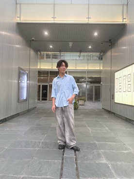 「ANCELLM（アンセルム）のアイテム」を使った、Masayaさん（メンズ・177cm）の夏コーディネート