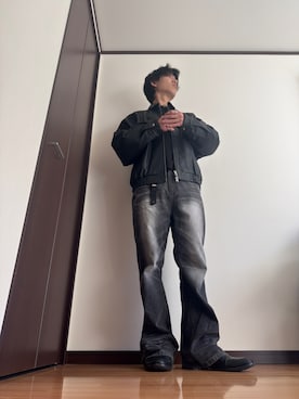 「Chikashitsu +（チカシツプラス）のアイテム」を使った、まさやさん（メンズ・177cm）の冬コーディネート