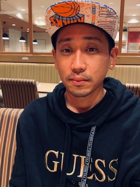 「Mitchell&Ness（ミッチェル&ネス）のアイテム（帽子）」を使った、lilwing59さん（メンズ・170cm）の秋コーディネート