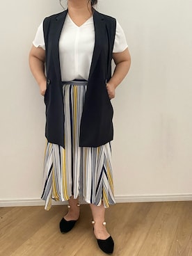 「shein」｜カエルさん（レディース・153cm）の夏コーディネート