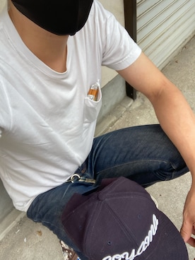 「MR.GENTLEMAN（ミスタージェントルマン）のアイテム（帽子）」を使った、0540925さん（メンズ・181cm）の秋コーディネート