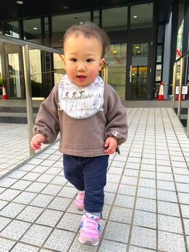 「Babiesrus（ベビーザらス）のアイテム」を使った、あると/うたはさん（キッズ・80cm）の冬コーディネート