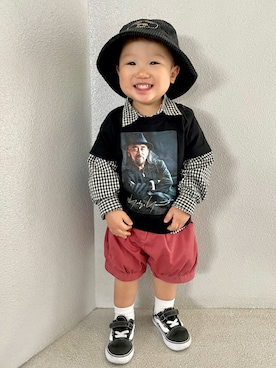 「カラー×コーデ」｜あると/うたはさん（キッズ・80cm）の春コーディネート