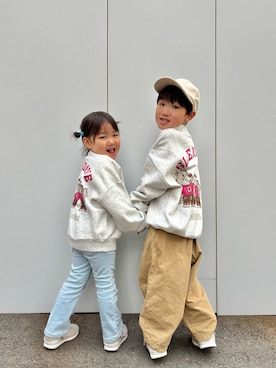 あると/うたはさん（キッズ・90cm）の冬コーディネート