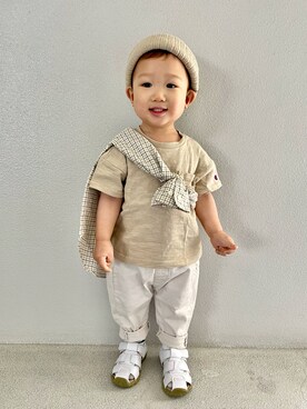 「初夏コーデ」｜あると/うたはさん（キッズ・80cm）の春コーディネート