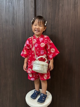 「アイテム（ショルダーバッグ）」を使った、あると/うたはさん（キッズ・90cm）の夏コーディネート