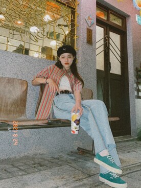 「planet（planet）のアイテム」を使った、chloe33さん（レディース・165cm）の夏コーディネート