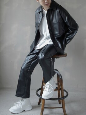 「SPINNS（スピンズ）のアイテム」を使った、SPINNS_MEN【スピンズ】さん（メンズ・177cm）の秋コーディネート