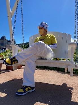 「NIKE SB（ナイキエスビー）のアイテム（帽子）」を使った、やまちゃんさん（メンズ・170cm）の夏コーディネート