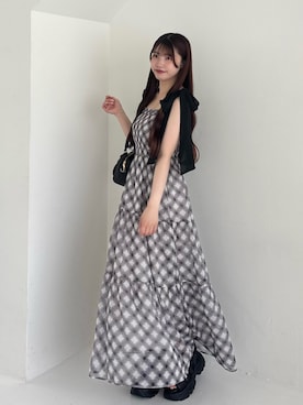 「アイテム（ボストンバッグ）」を使った、wakanaさん（レディース・153cm）の夏コーディネート