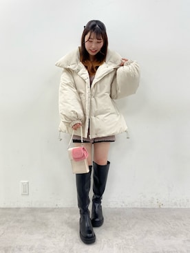 「ブーツコーデ」｜「アイテム（ブルゾン）」を使った、wakanaさん（レディース・153cm）の秋コーディネート