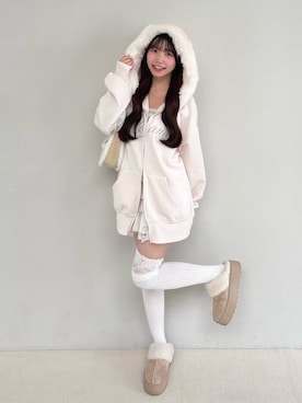 「アイテム（サンダル）」を使った、wakanaさん（レディース・153cm）の秋コーディネート