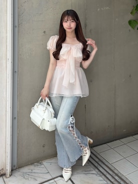 「OLIVE des OLIVE（オリーブデオリーブ）のアイテム」を使った、wakanaさん（レディース・153cm）の春コーディネート